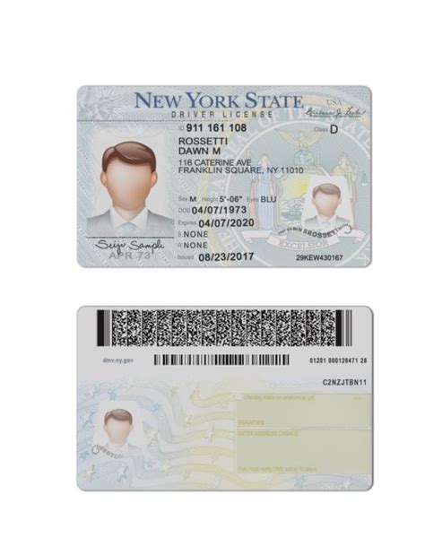 New York Driver License Template V2