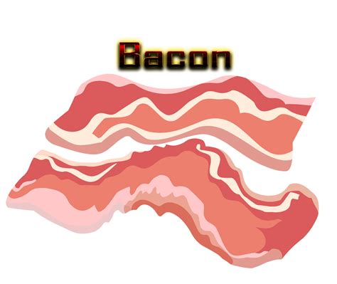 Bacon Clip Art Hot Bacon Slices Png Download 14241200 Free