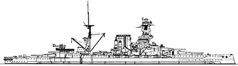 HMS Queen Elizabeth Battleship 1936 Drawings Dimensions