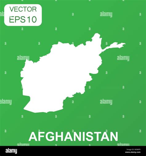 Afghanistan Map Icon Business Concept Afghanistan Pictogram Vector