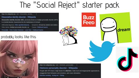 The Social Reject Starter Pack Rstarterpacks Starter Packs