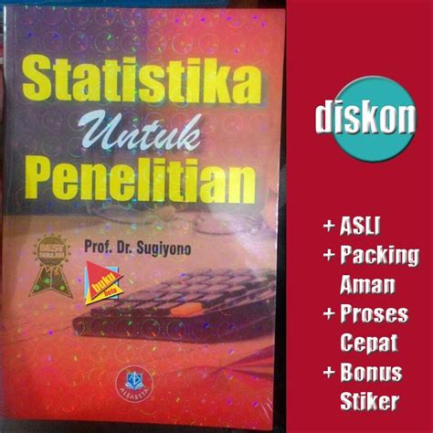 Jual Statistika Untuk Penelitian Sugiyono Di Lapak Buku Beta Jogja