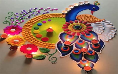 Diwali 2023 Rangoli Designs Create Peacock Design Rangoli At Your Home