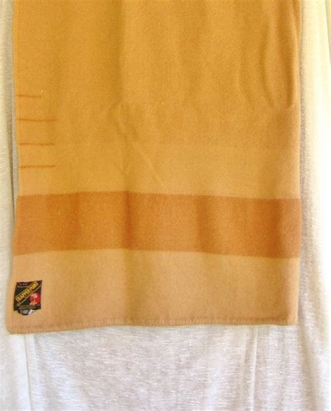 Vintage English Wool Blanket Eatons Trapper Point Etsy Wool