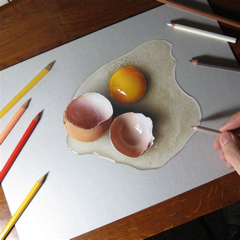 My Drawing Of A Broken Egg On Behance