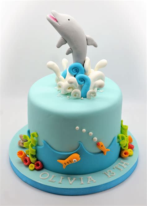 Dolphin Birthday Cake From Patricia Creative Cakes Brussels Dolphin