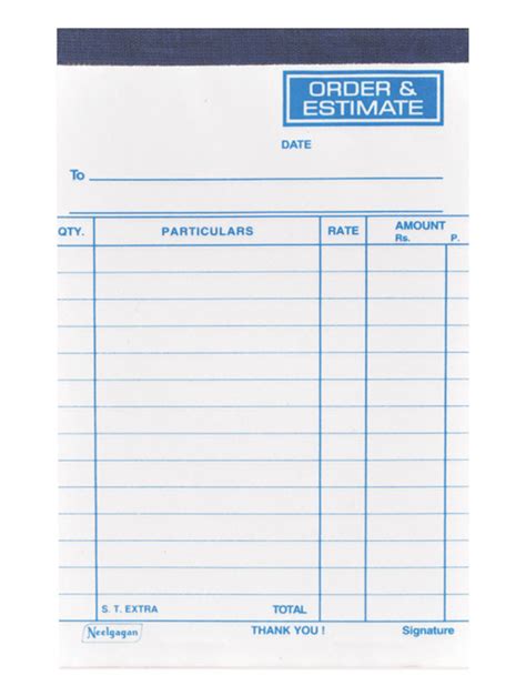 Estimate Pads At Rs 6piece Estimate Pads In Faridabad Id 20286971612