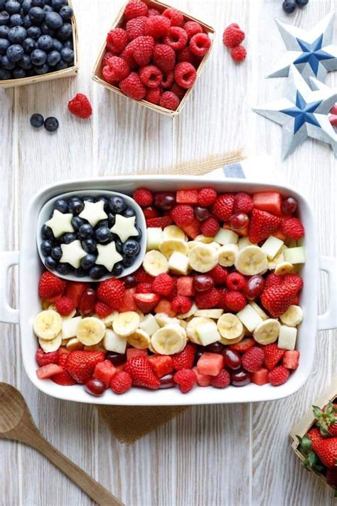 4th Of July Flag Fruit Desserts 4 Recipes American Flag Fruit Recipe