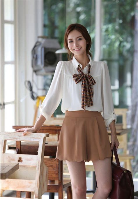 v luv fash on korean women career in simple style dresses fashion trends 2013