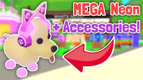 My First Mega Neon Pet New Pet Accessories Adopt Me Update Youtube