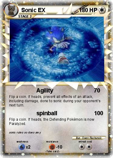 Pokémon Sonic Ex 85 85 Agility My Pokemon Card