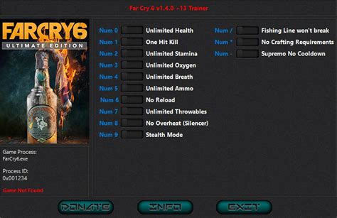 Far Cry 6 Trainer 13 V140 Hog Game Trainer Download Pc Cheat Codes