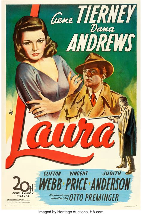 Laura 20th Century Fox 1944 One Sheet 27 X 41 From The Lot