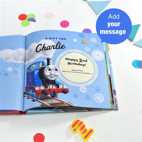 Personalized Birthday Book For Kids Thomas The Tank Engine Etsy