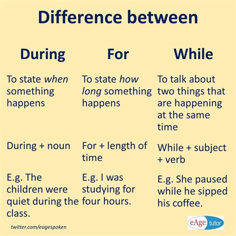 The Differences Between During And While