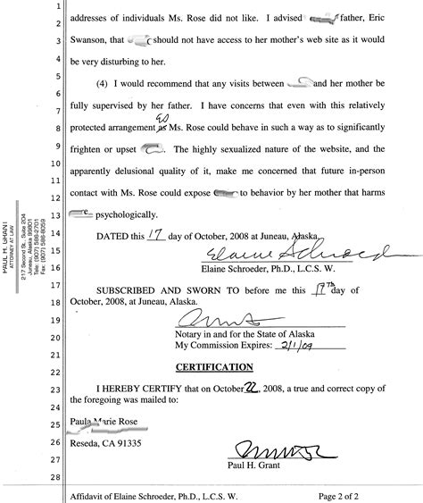 Frozen Fiefdom Shrink Wrap This The Affidavit Of Elaine Schroeder Ph D L C S W March