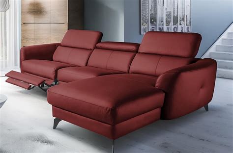 Canapé d angle relax en cuir de luxe italien avec relax électrique 5