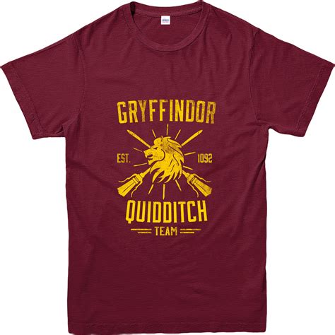 Harry Potter T Shirt Quidditch Team Gryffindor T Shirt Inspired