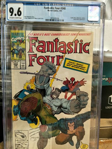 Fantastic Four 348 Cgc 96 Hobbies And Toys Books And Magazines Comics