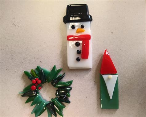 Fused Glass Holiday Ornaments Creator Haven Llc
