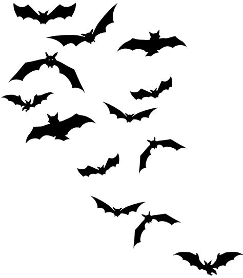 Flying Bats Silhouette Clip Art Library