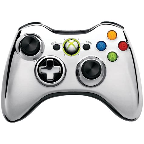 Xbox 360 Wireless Controller Chrome Silver Video Games