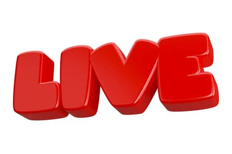 Live 3d Word Text 16458260 Png