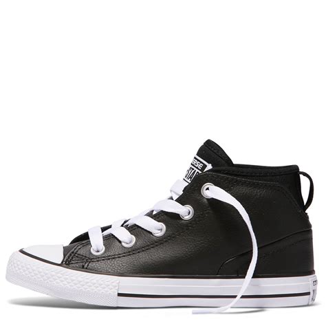Converse Kids Chuck Taylor Syde Street Leather Youth Mid Afterpay