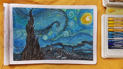 Starry Night Painting Starry Night By Van Gogh How To Paint Starry