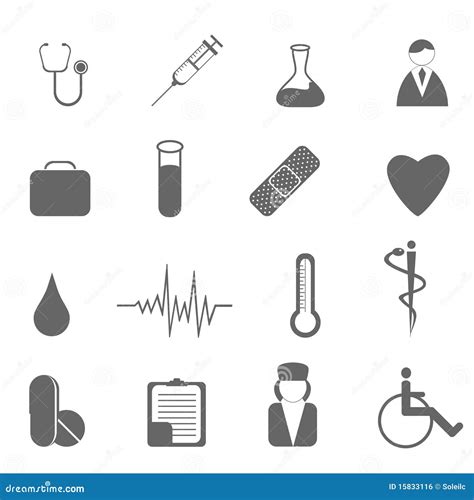Gezondheidszorg En Medische Symbolen Vector Illustratie Illustration