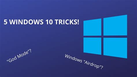 5 Useful And Awesome Windows 10 Tricks Youtube