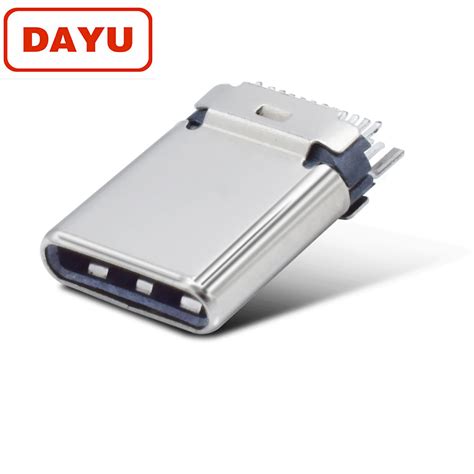 24 Pin Usb Male Connector Type C Usb Connector For Pcb Mount