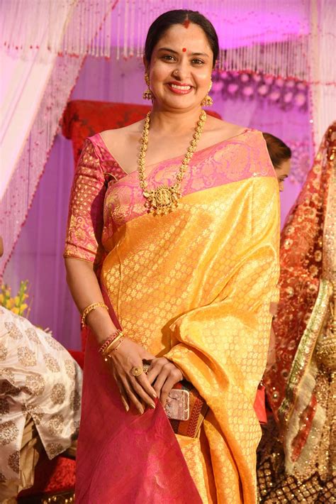 indian glamorous pragathi aunty photos in yellow saree indian filmy actress