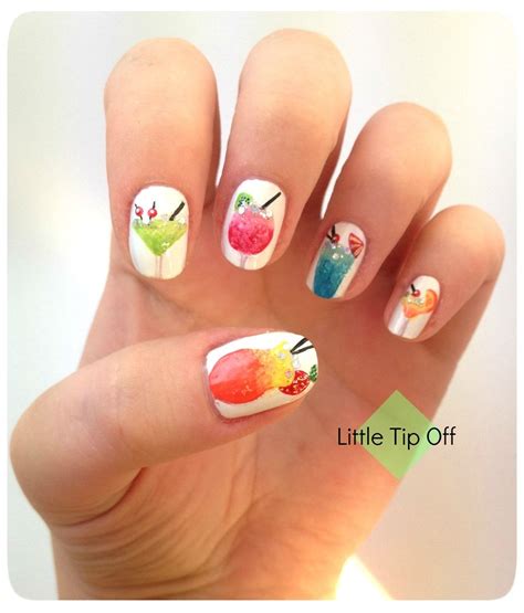 Cocktail Nails Beach Nail Designs Trendy Nail Art Trendy Nail Art