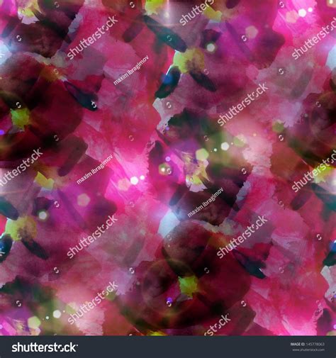 Sunlight Abstract Seamless Painted Watercolor Red Stock Illustration