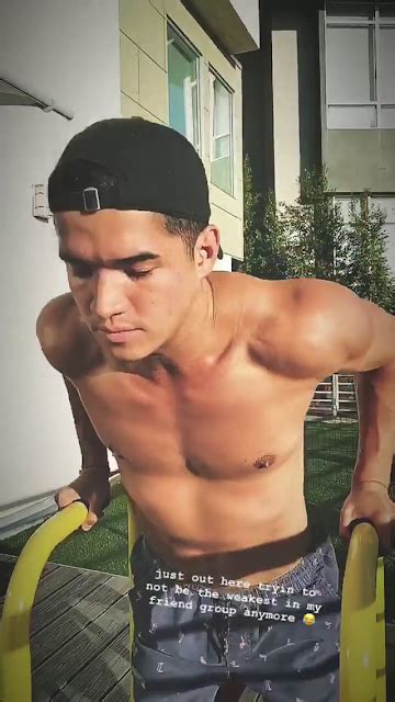 Alexis Superfan S Shirtless Male Celebs Alex Wassabi Youtuber Shirtless Workout On IG