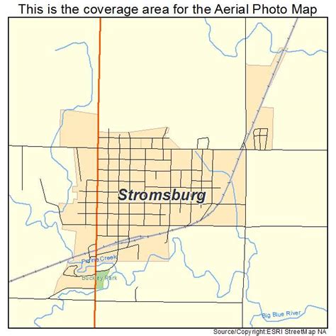 Aerial Photography Map Of Stromsburg Ne Nebraska