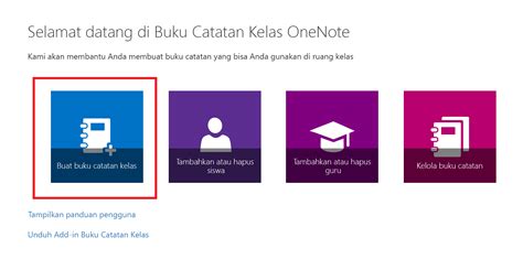 Menggunakan Buku Catatan Kelas Onenote Dengan Akun Microsoft Gratis