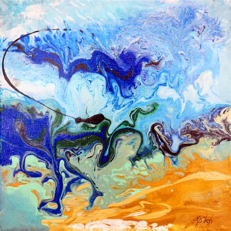 Stormy Seas Abstract 3 Painting By Carole Sluski Fine Art America