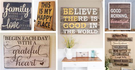Rustic Wood Sign Ideas Inspirational Quotes Featured