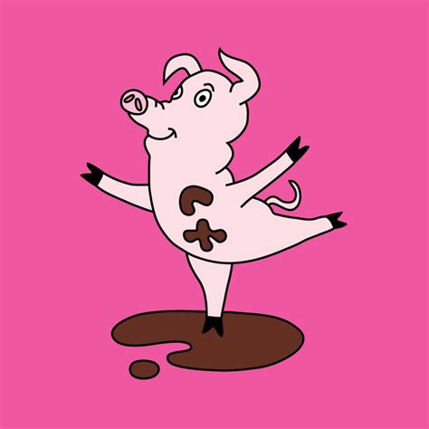 Dancing Pig Pig Illustration Pigs Alan Dancing Snoopy Cute