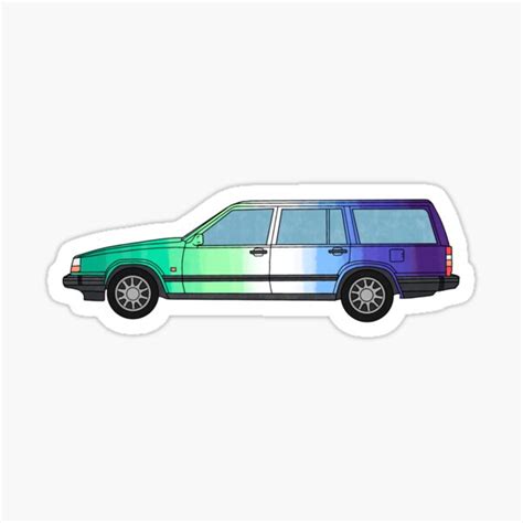 Volvo 940 Gay Men Edition Sticker For Sale By Doerpnation Redbubble