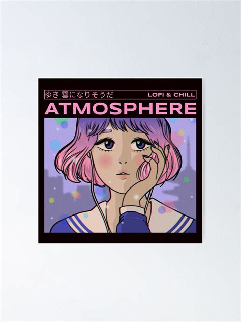 Lofi Girl Anime Girl Chill Aesthetic Poster By Shopdokidoki