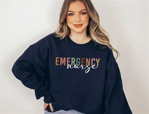 Emergency Nurse Sweatshirtnurse Sweaters Emergency Department