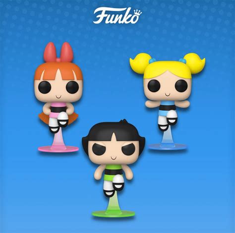 Funko Pop Animation Powerpuff Girls Set Of 3 Vinyl Figures Blossom