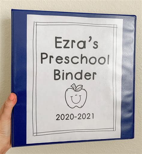 Free Preschool Binder Covers Free Printable Discovering Mommyhood