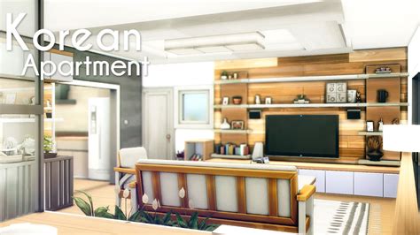 Aesthetic Korean Apartment 🇰🇷 🏙️ The Sims 4 Speed Build No Cc