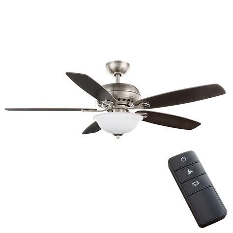 Ceiling fans with remotes give you complete control over the ceiling fan blades and lights from afar. Southwind II 52 in. LED Indoor Brushed Nickel Ceiling Fan ...