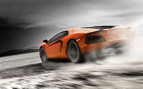 3840x2400 Orange Lamborghini Aventador 4k Hd 4k Wallpapers Images