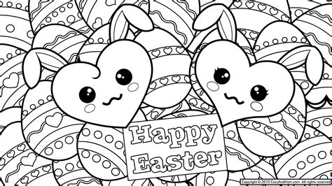 13 Cute Easter Coloring Pages